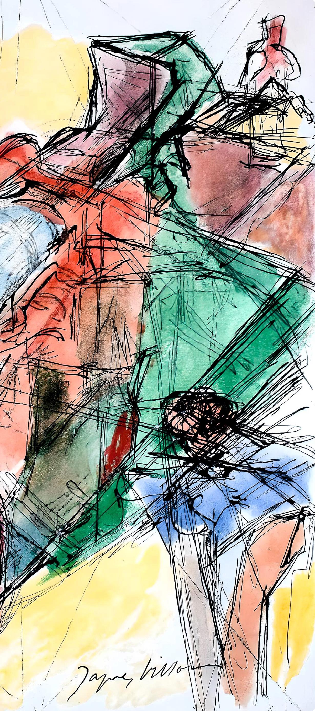 Villon, Composition, Les Peintres mes amis (après) - Moderne Print par Jacques Villon