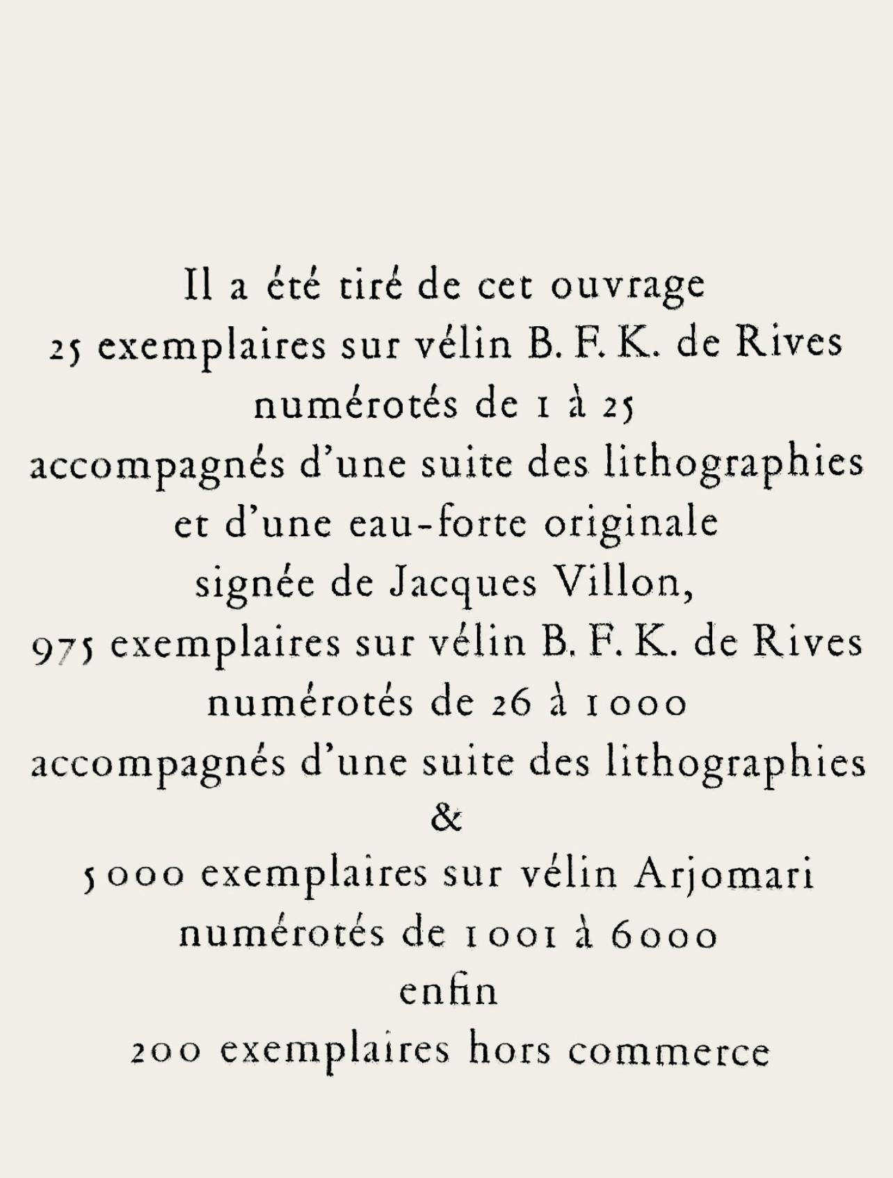 Villon, Composition, Lettre à mon peintre Raoul Dufy (after) For Sale 3