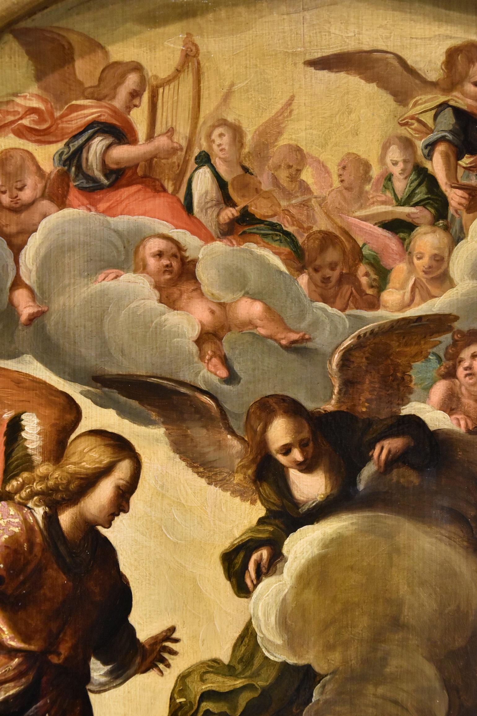Annuncio Waben Firmato Datato 1620 Secolo XVII Olio su tavola Dipinto fiammingo in vendita 9