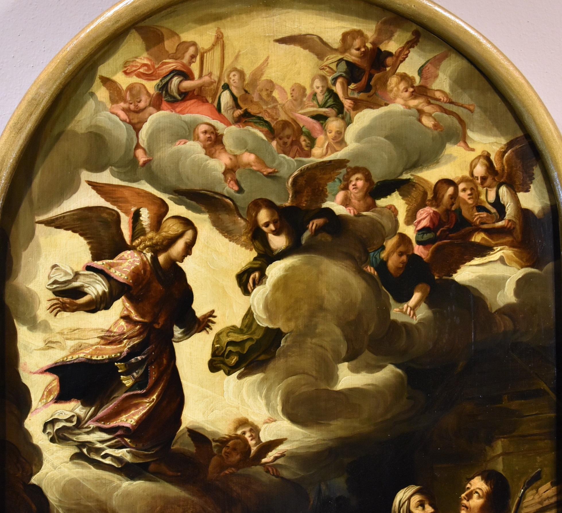 Annuncio Waben Firmato Datato 1620 Secolo XVII Olio su tavola Dipinto fiammingo - Painting Antichi maestri di Jacques Waben  (alkmaar Ca. 1575-1641/1642 Hoorn)  Signed