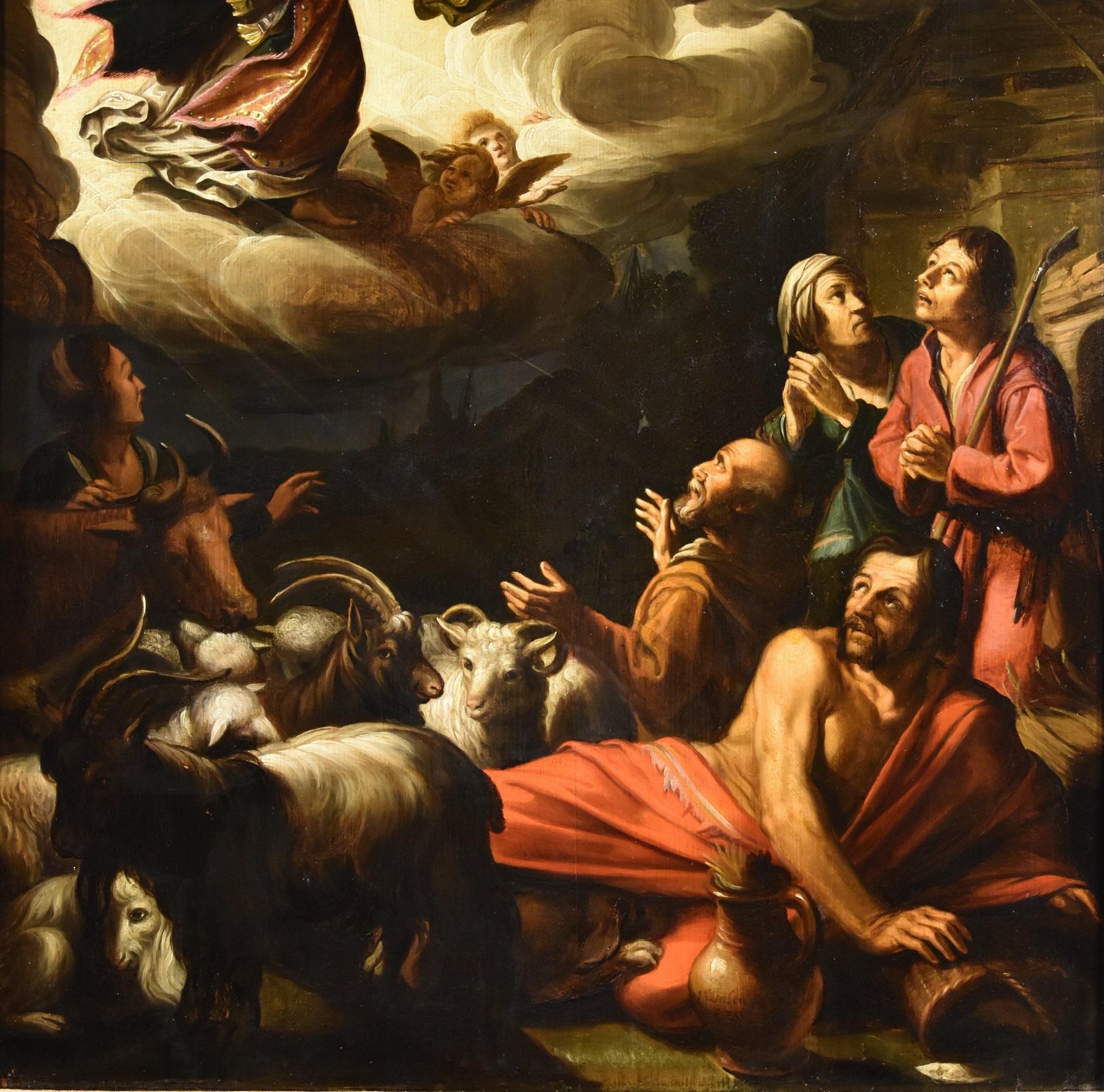 Annuncio Waben Firmato Datato 1620 Secolo XVII Olio su tavola Dipinto fiammingo in vendita 1
