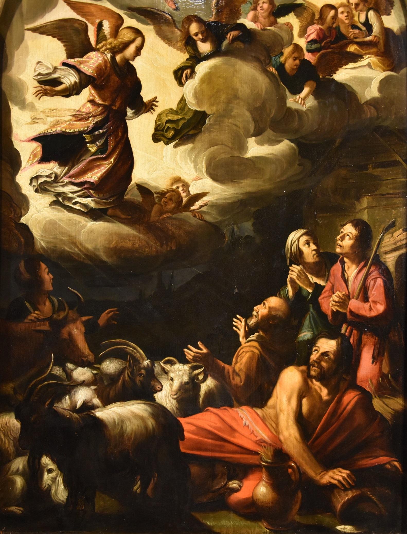 Annuncio Waben Firmato Datato 1620 Secolo XVII Olio su tavola Dipinto fiammingo in vendita 2