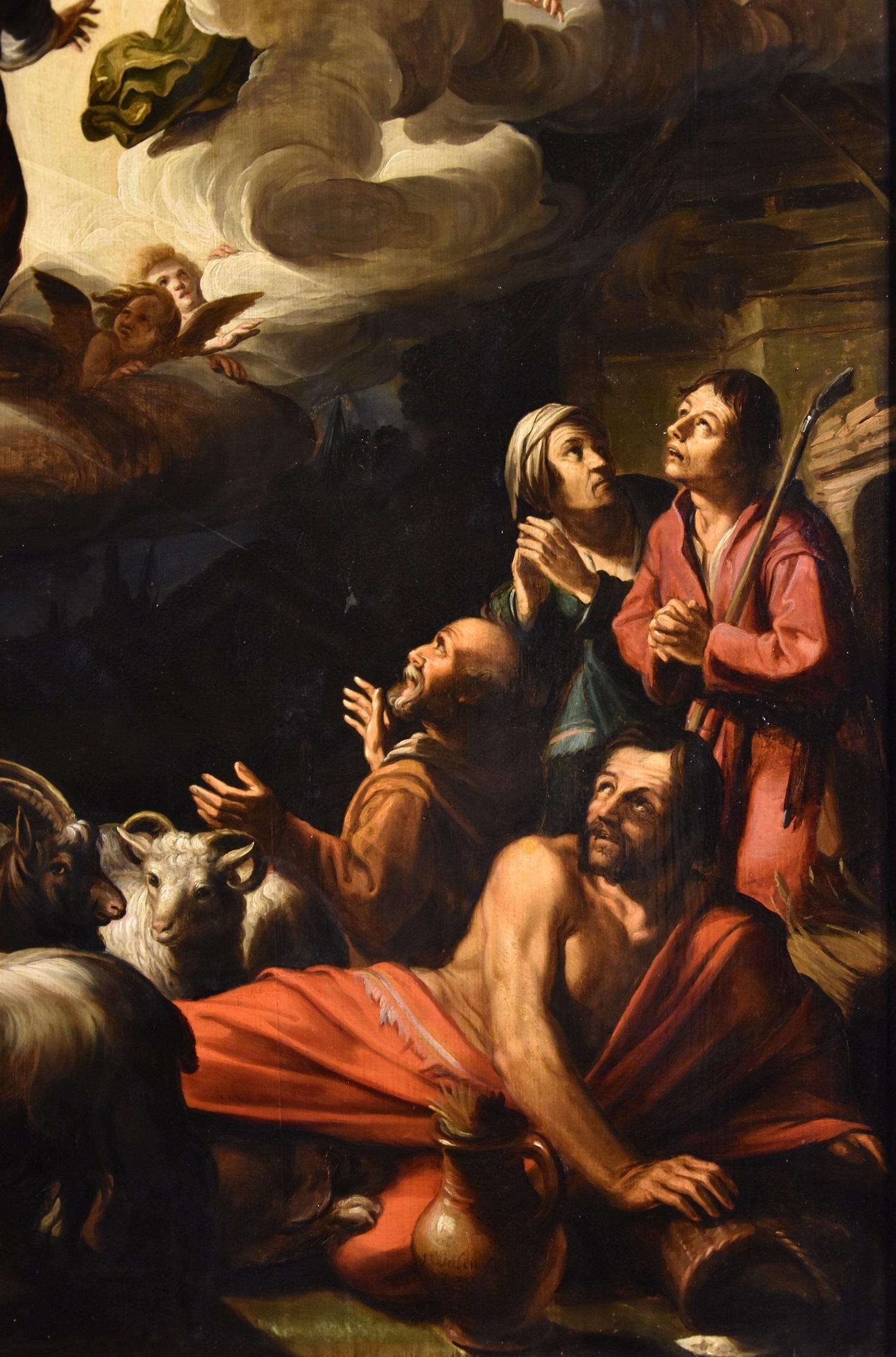 Annuncio Waben Firmato Datato 1620 Secolo XVII Olio su tavola Dipinto fiammingo in vendita 3