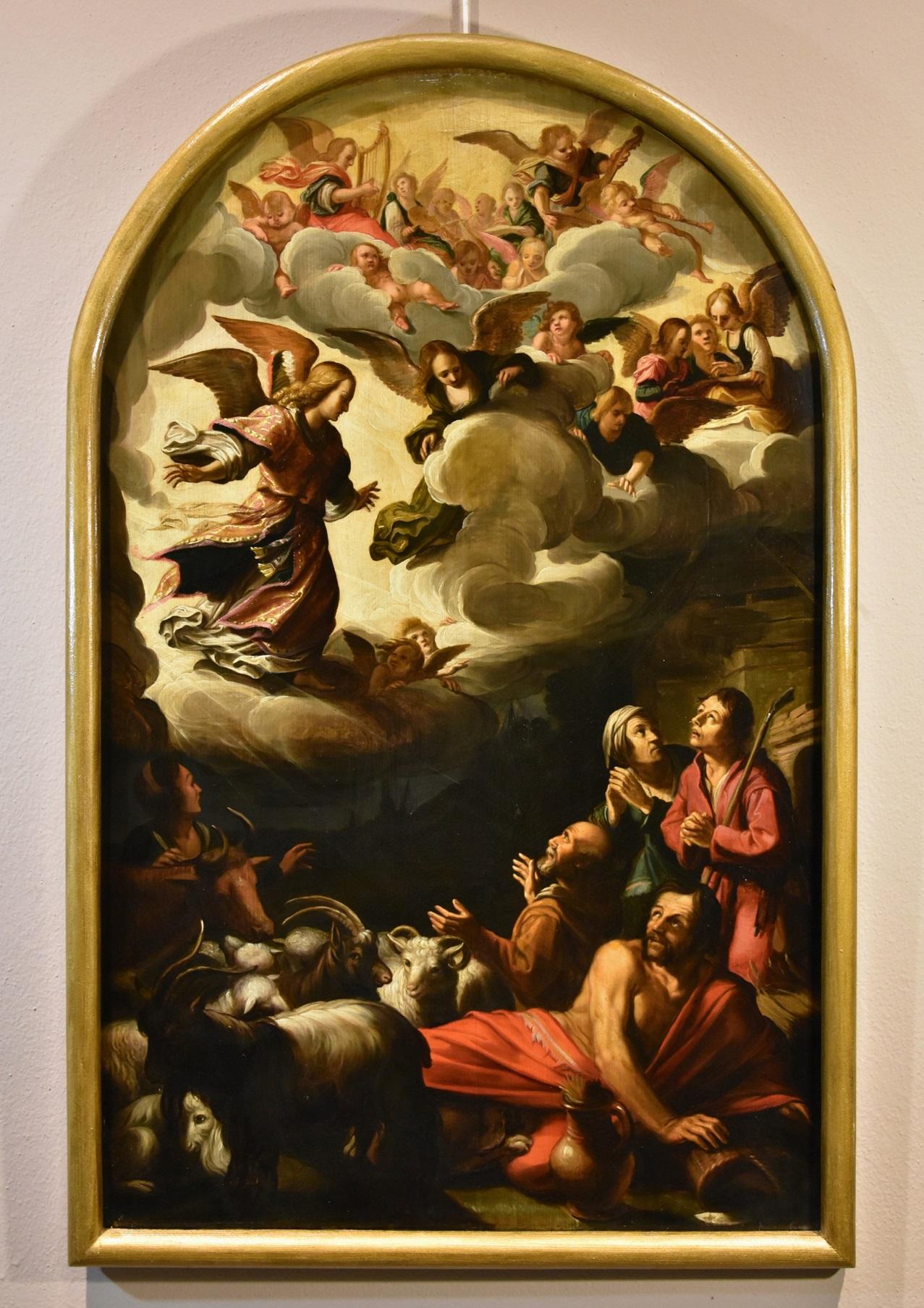 Annuncio Waben Firmato Datato 1620 Secolo XVII Olio su tavola Dipinto fiammingo - Painting di Jacques Waben  (alkmaar Ca. 1575-1641/1642 Hoorn)  Signed
