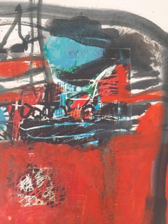 Passaggio infestato Yankel Disegno contemporaneo rosso Arte astratta Forma geometrica