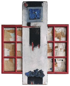 Encuentro Yankel Pintura escultura contemporánea collage abstracto arte cruz roja