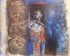 Portrait of Jean-Paul Sartre Yankel Contemporary painting portrait art oil paint
