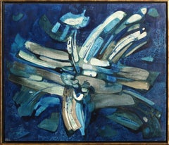 L'Eau, Abstract Painting by Jacques Zimmermann 1959