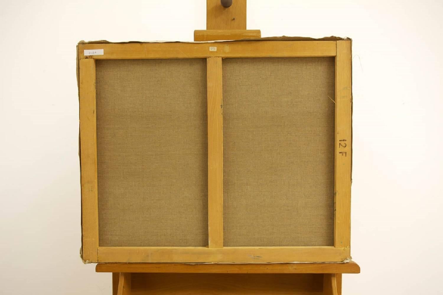 Scena di strada parigina, Olio su tela Ecole D'Paris, WPA, Artista Bezalel - Painting Impressionismo di Jacques Zucker