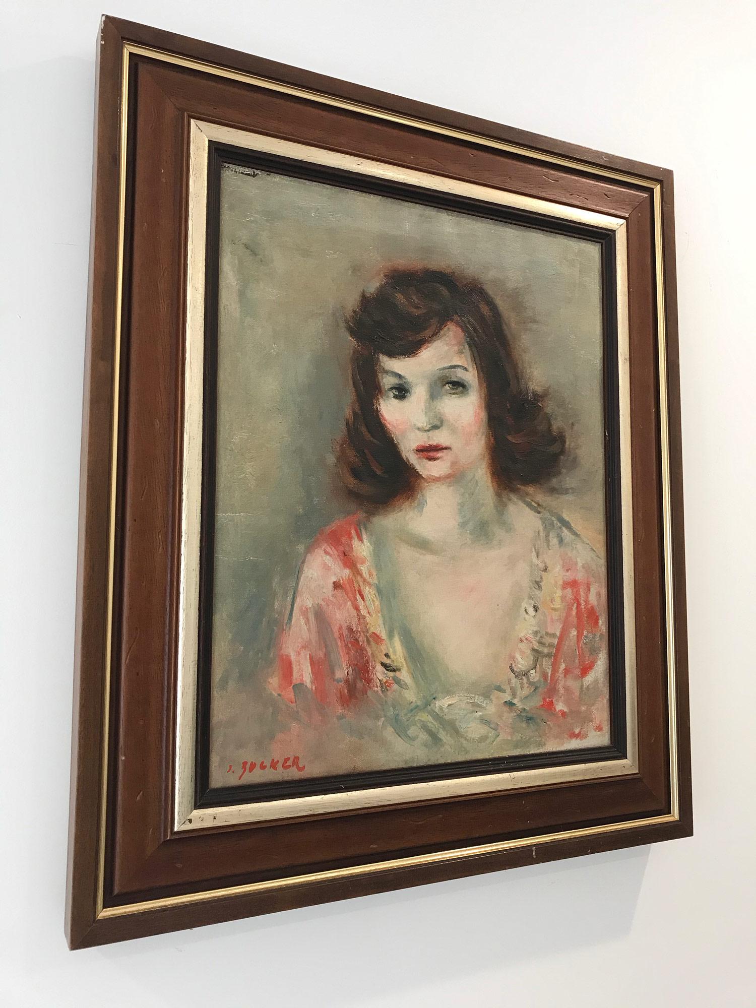 „Porträt einer jungen Dame“ Postimpressionismus Französisch Ölgemälde auf Leinwand im Angebot 5