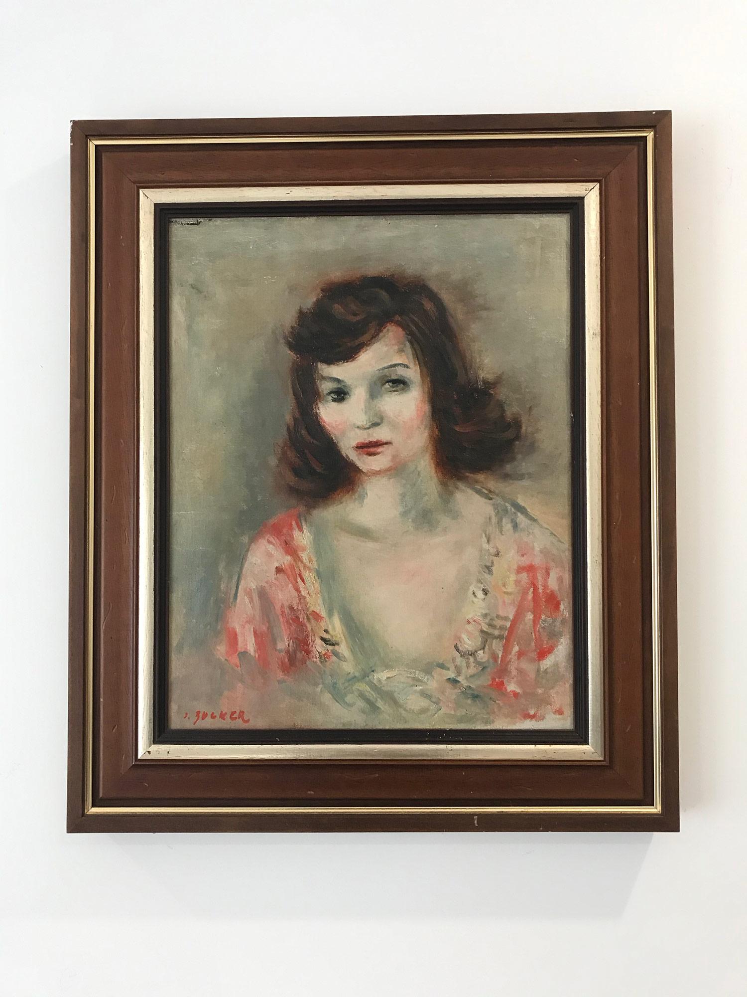 „Porträt einer jungen Dame“ Postimpressionismus Französisch Ölgemälde auf Leinwand im Angebot 7