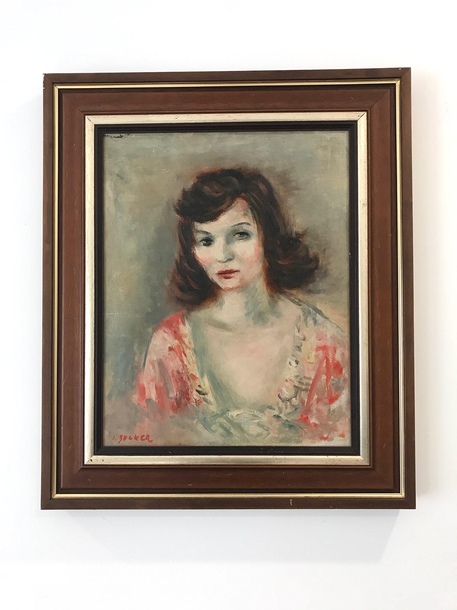 „Porträt einer jungen Dame“ Postimpressionismus Französisch Ölgemälde auf Leinwand im Angebot 8