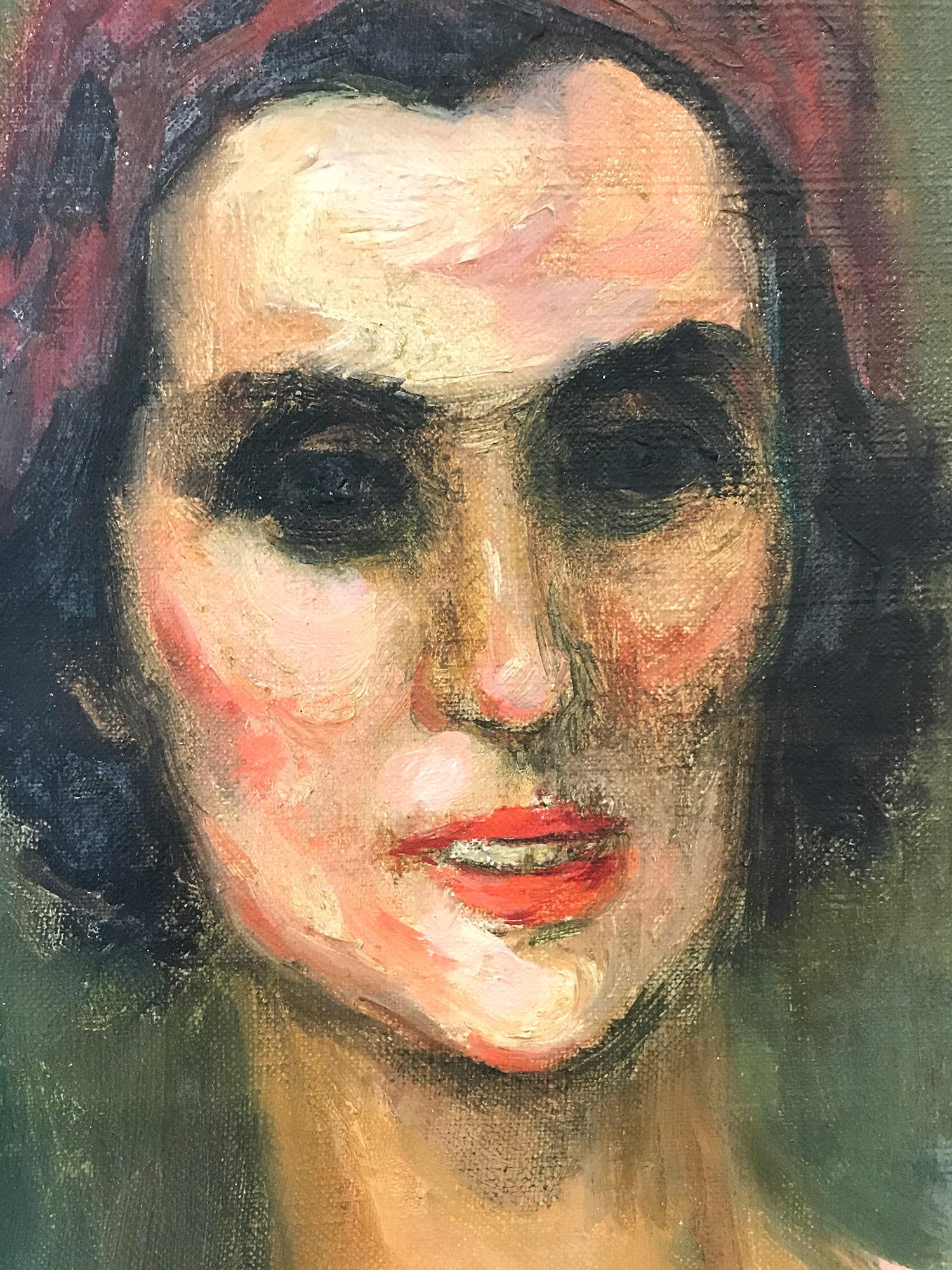 painting of lady with head wrap