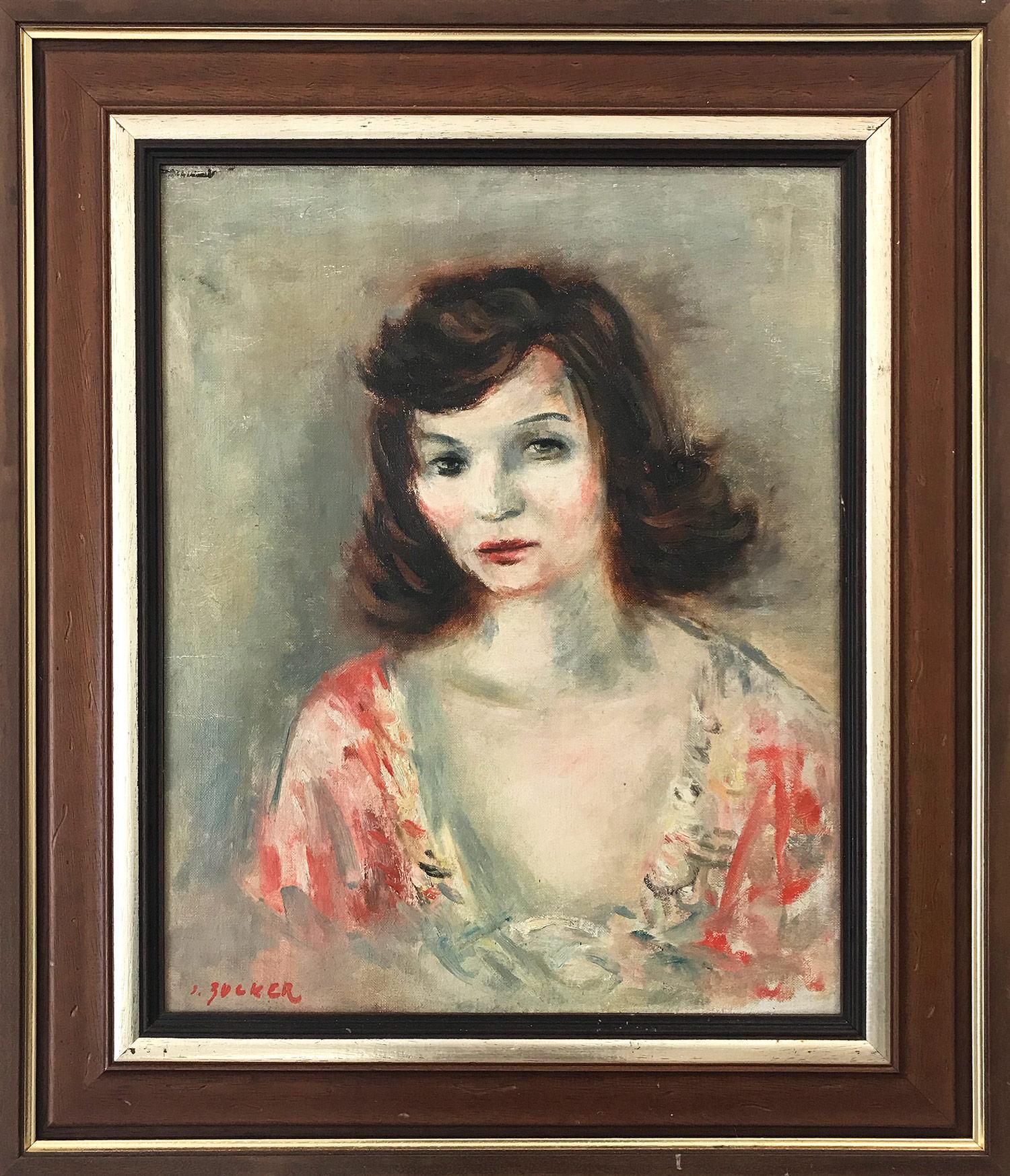 "Portrait of a Young Lady" Post-Impressionism French Oil Painting on Canvas