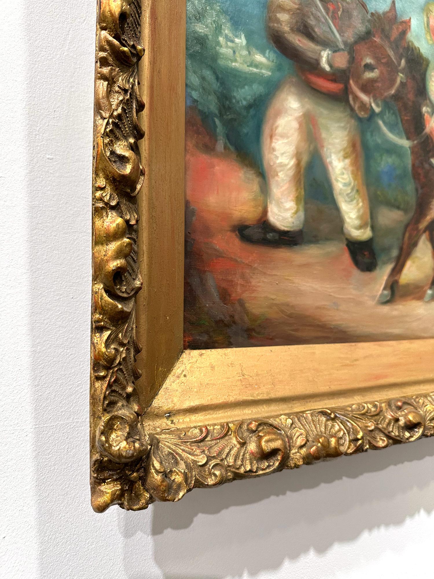 « La famille Sainte », peinture à l'huile sur toile post-impressionniste Pastorale et personnages en vente 8