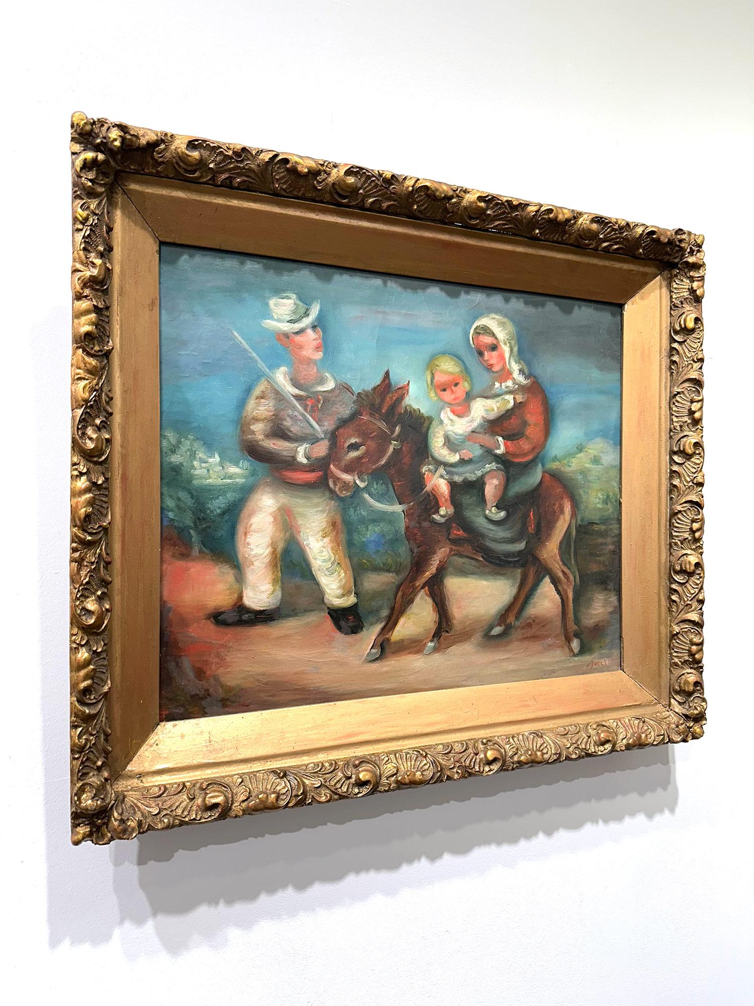 « La famille Sainte », peinture à l'huile sur toile post-impressionniste Pastorale et personnages en vente 16
