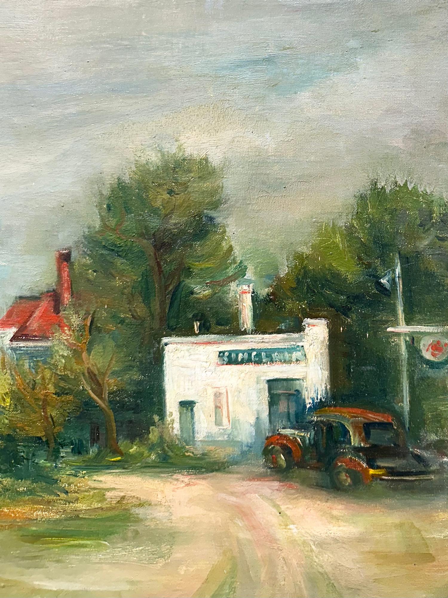 Peinture à l'huile sur toile encadrée 