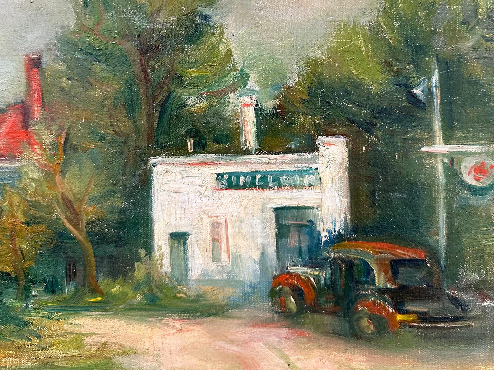 Peinture à l'huile sur toile encadrée 