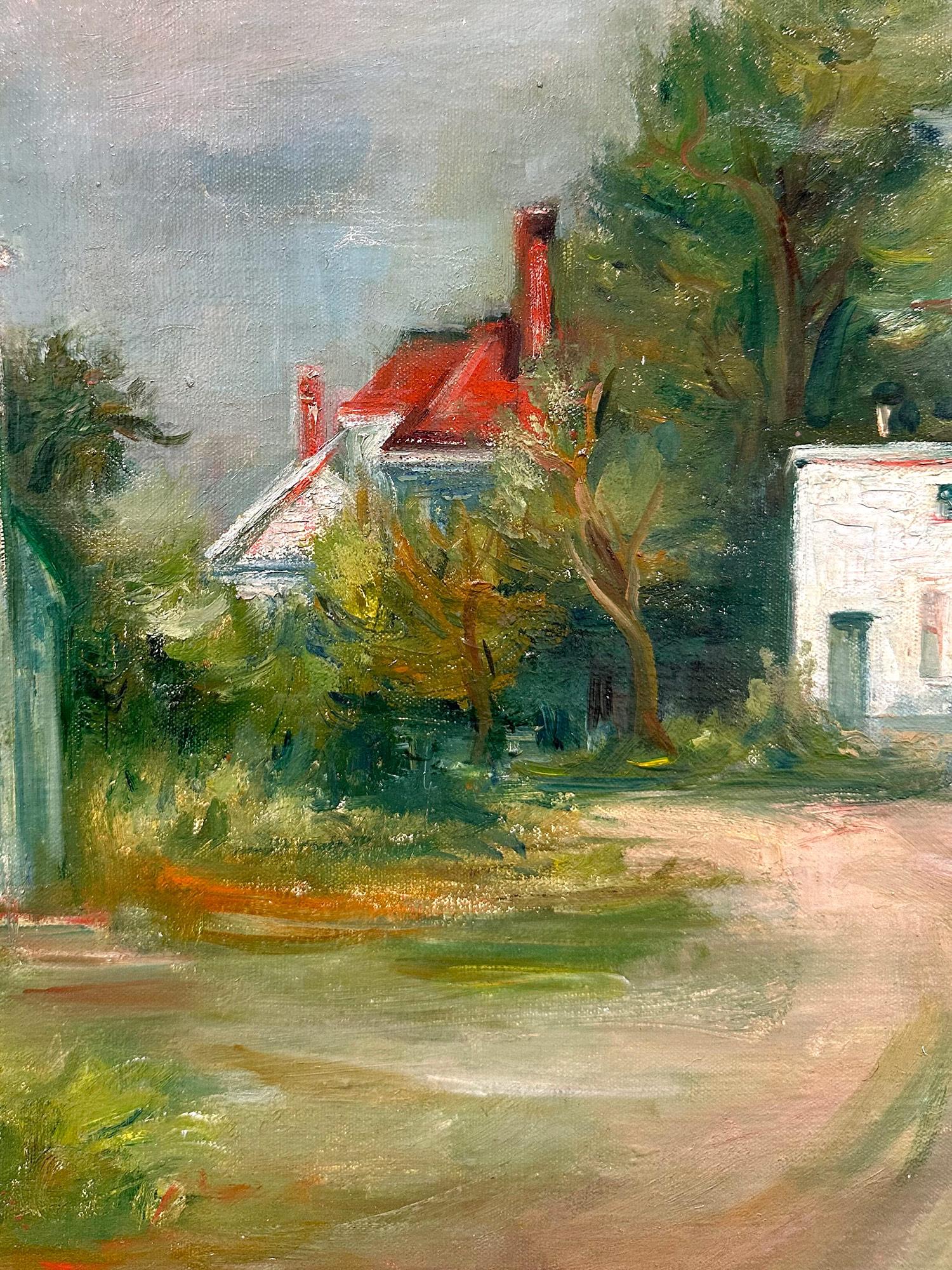 Peinture à l'huile sur toile encadrée 