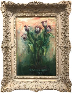 "Tulips" Post-Impressionism French Still Life Oil Painting on Canvas