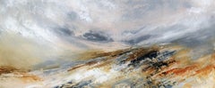 Jacqui Bassett, Sweeping Peach Skies, Original Landscape Painting