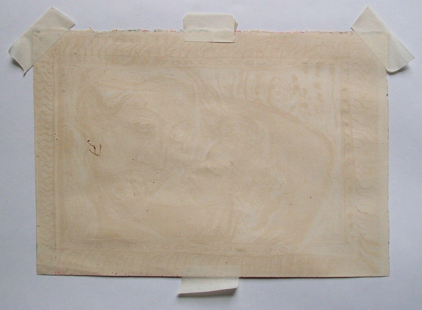 Jacquie Jacobs, 'Self Portrait', Scraped Oil Stick Drawing, Canada, C. 1977 For Sale 2