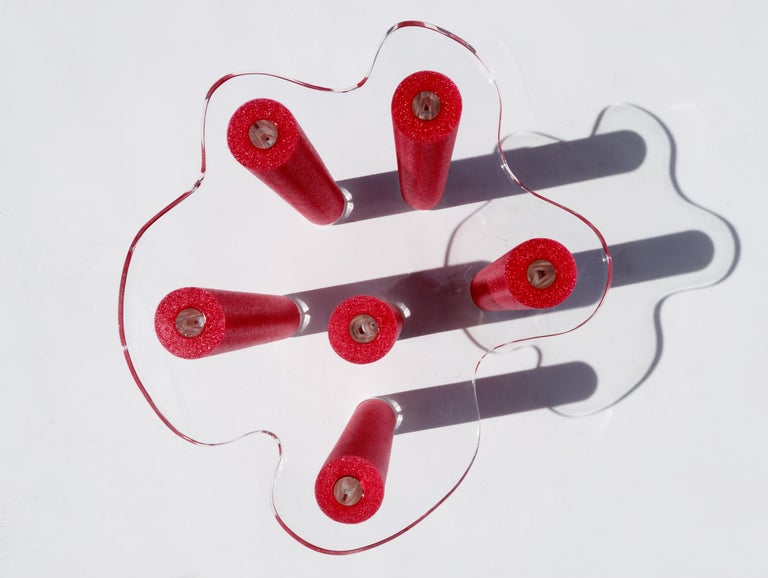 Jacuzzi Contemporary Side Table in Acrylic and Foam For Sale at 1stDibs