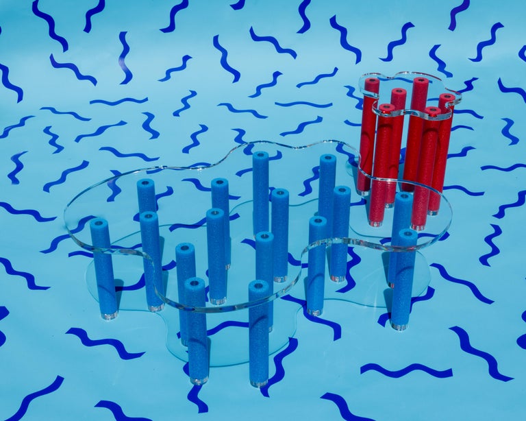 Jacuzzi Contemporary Side Table in Acrylic and Foam For Sale at 1stDibs