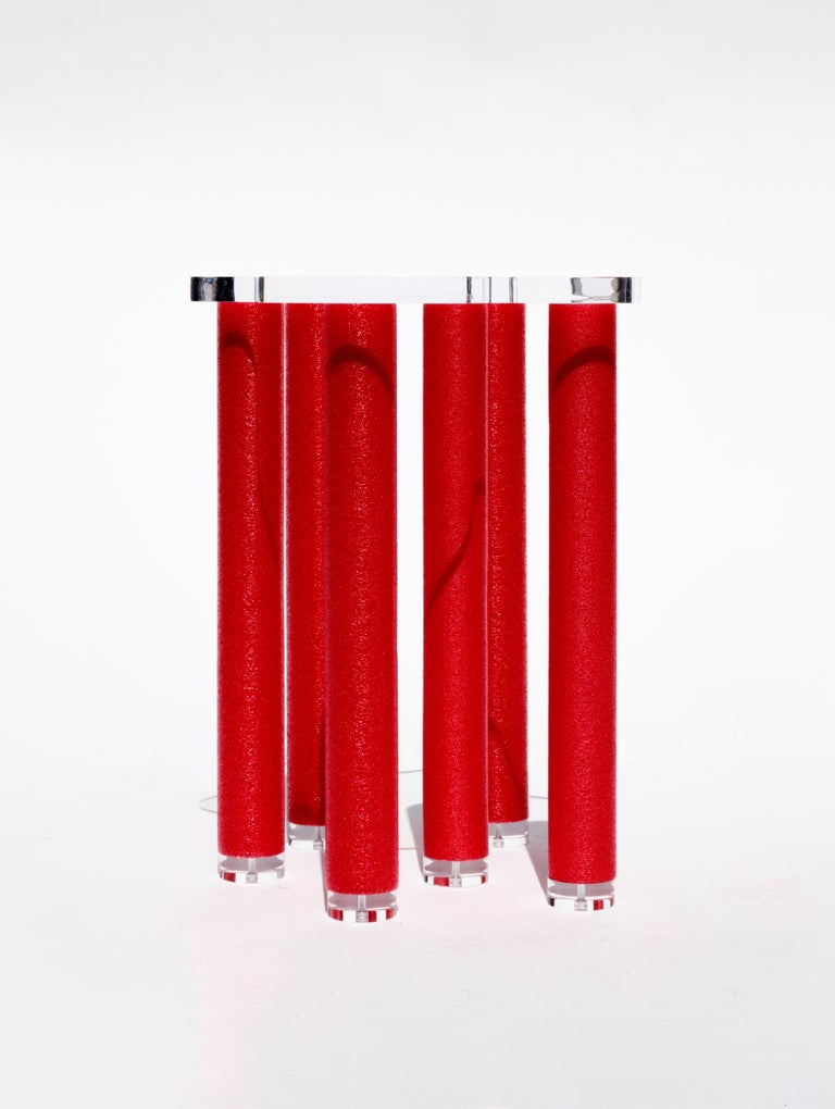 Jacuzzi Contemporary Side Table in Acrylic and Foam For Sale at 1stDibs