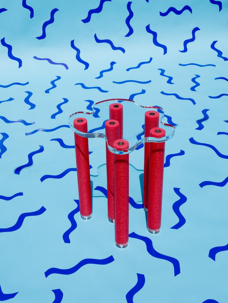 Jacuzzi Contemporary Side Table in Acrylic and Foam For Sale at 1stDibs