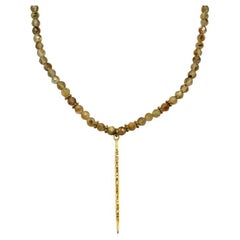 Jada Jo Fields of Gold Necklace with Golden Rutilated Quartz