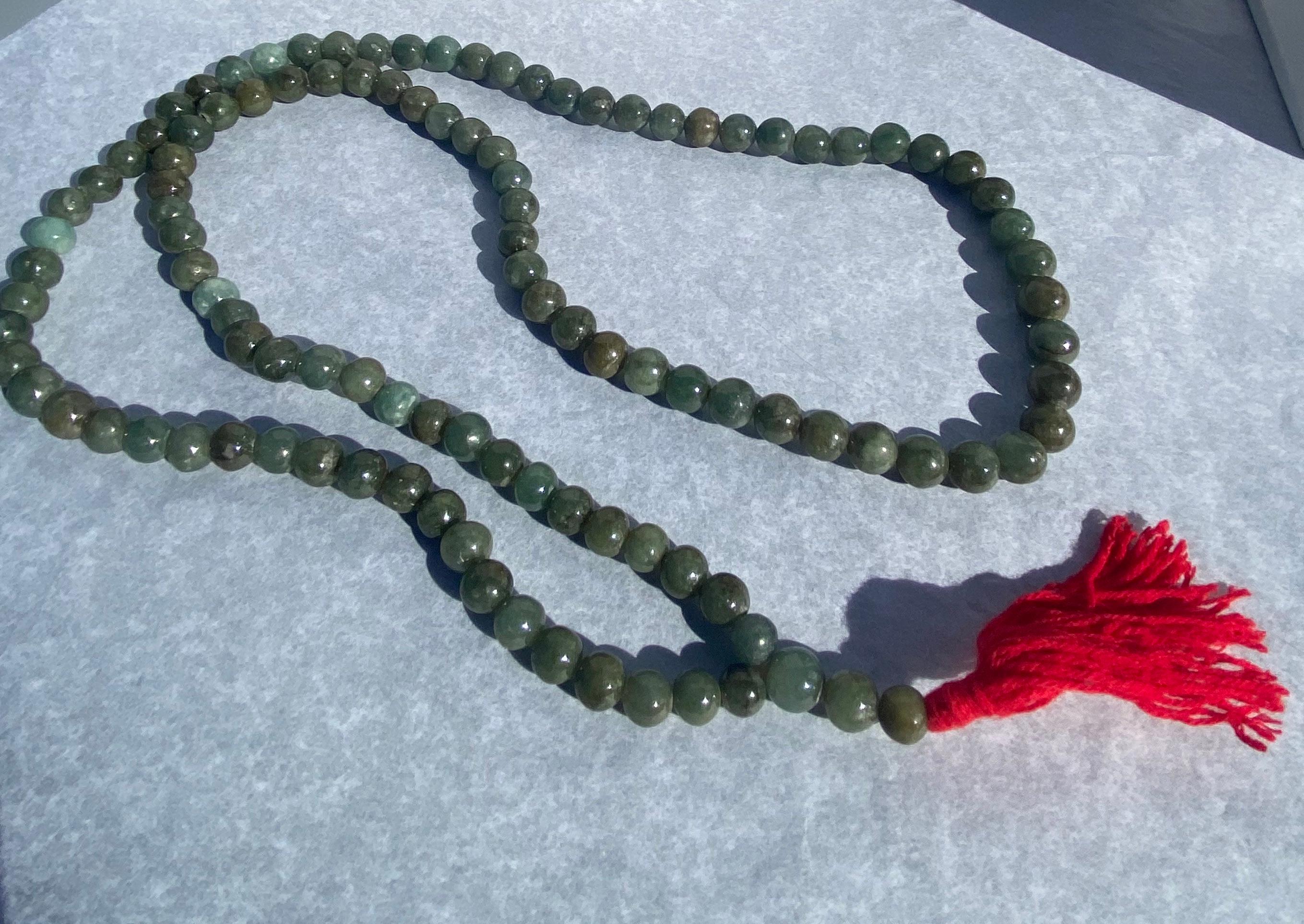 Anglo-Indian Jade 40” Strand Beads For Sale