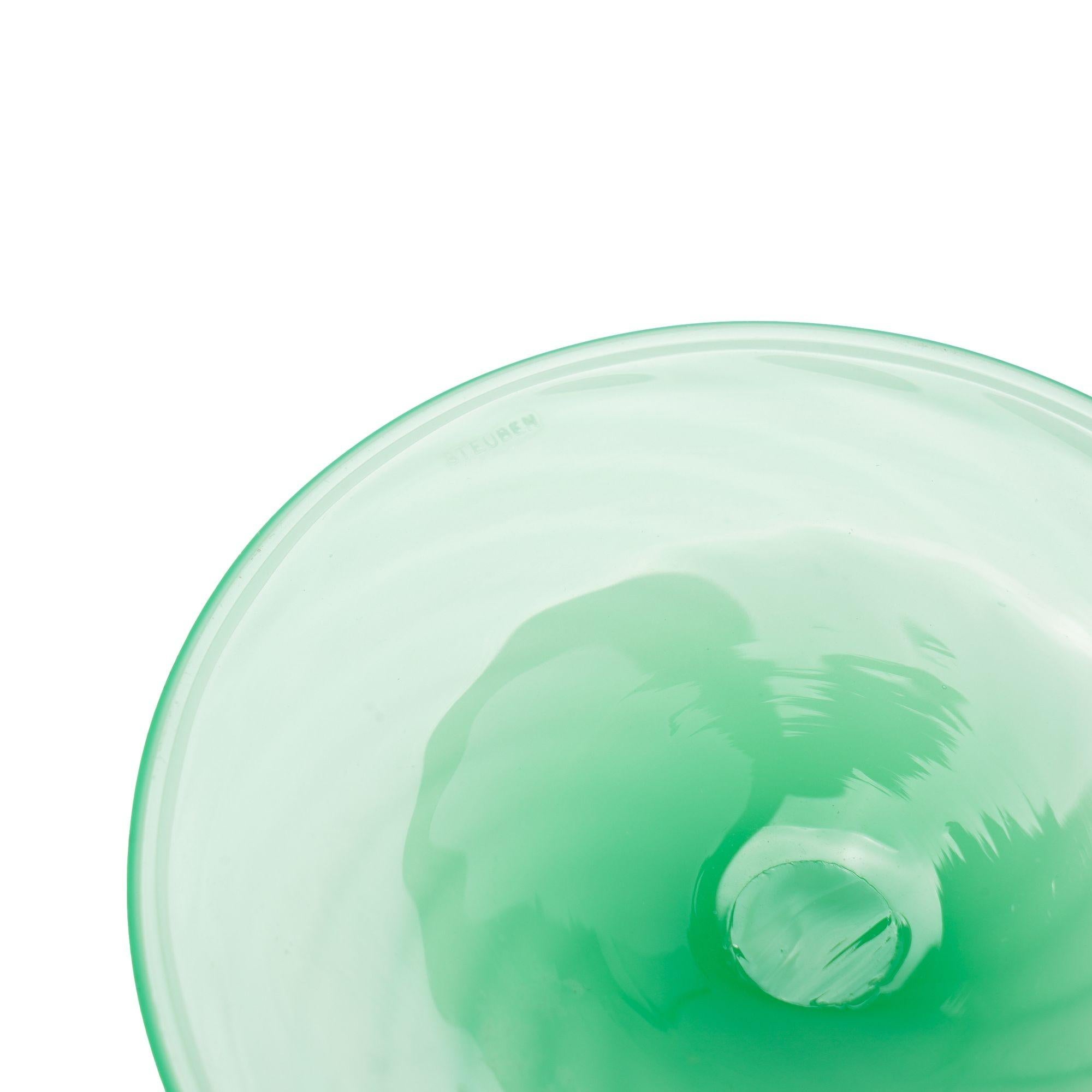Kerzenständer aus Jade- und Alabasterglas von Steuben, 1900er Jahre im Angebot 2