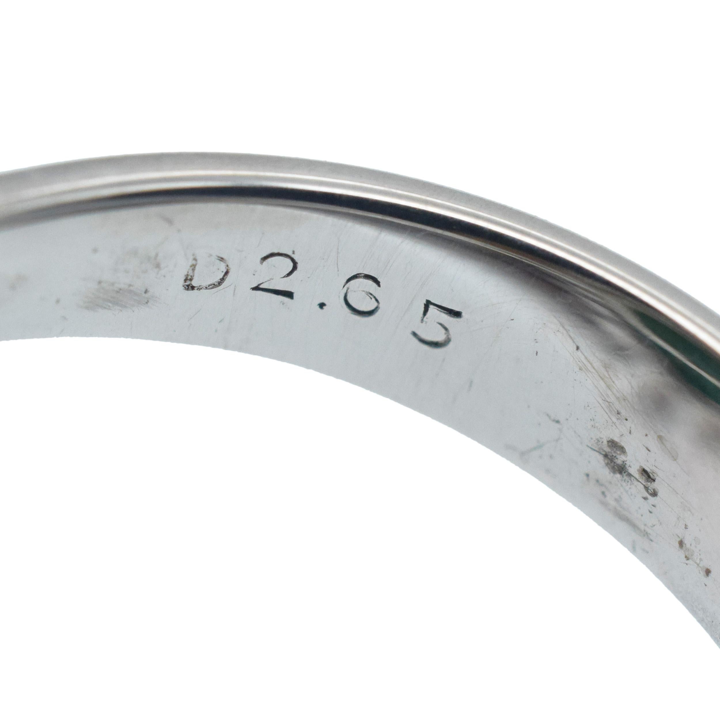 Anello di giada e diamanti  Platino in vendita 5