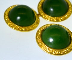 Jade and Gold Cufflinks, circa 1920, by S. and Sons