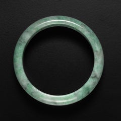 Jade Bangle Light Apple Green Certified Untreated