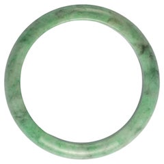 Jade Bangle Light Apple Green Certified Untreated