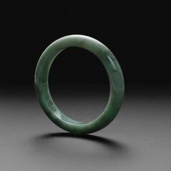 Jade Bangle Apple Green Certified Untreated