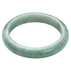 Retro Jade Bangle Apple Green Certified Untreated