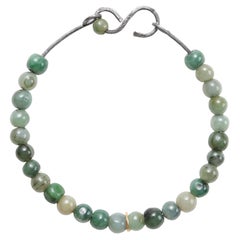 Jade, brazalete, creado con acero de Ohio y oro de 18 quilates, 70 mm, 9 pulgadas