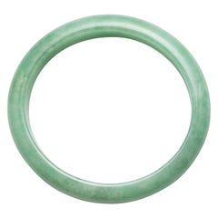 Jade Bangle Light Apple Green Certified Untreated