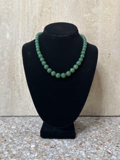 Vintage Jade Bead Necklace
