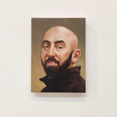 Le Forgeron Oil Painting on Wood Panel, Contemporary Realism, Unique and Signed