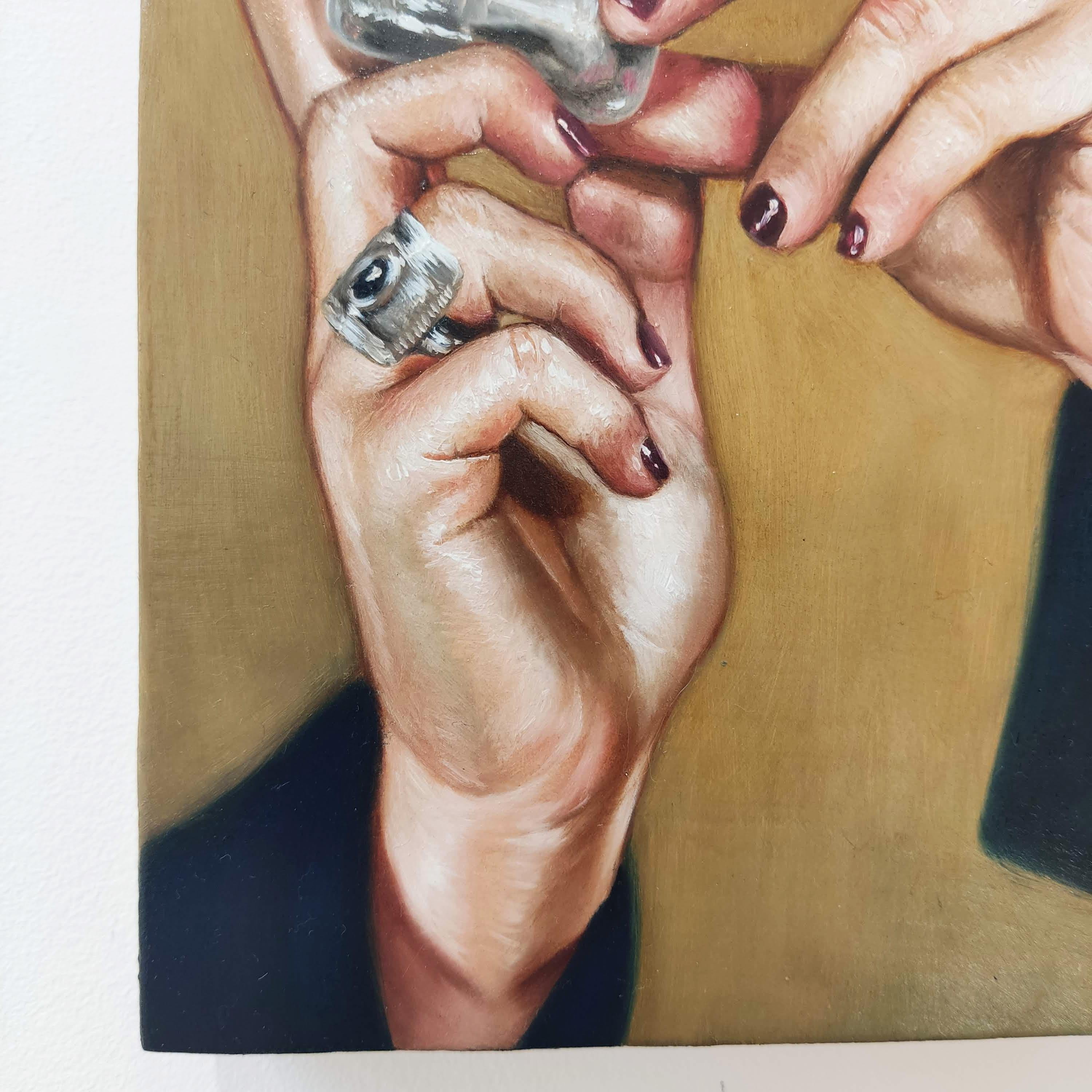 Ricqlès pour une sorcière, Pittura a olio, Figurativo, Realismo contemporaneo - Painting di Jade Boissin