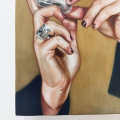 Ricqlès pour une sorcière, Oil Painting, Figurative, Contemporary Realism