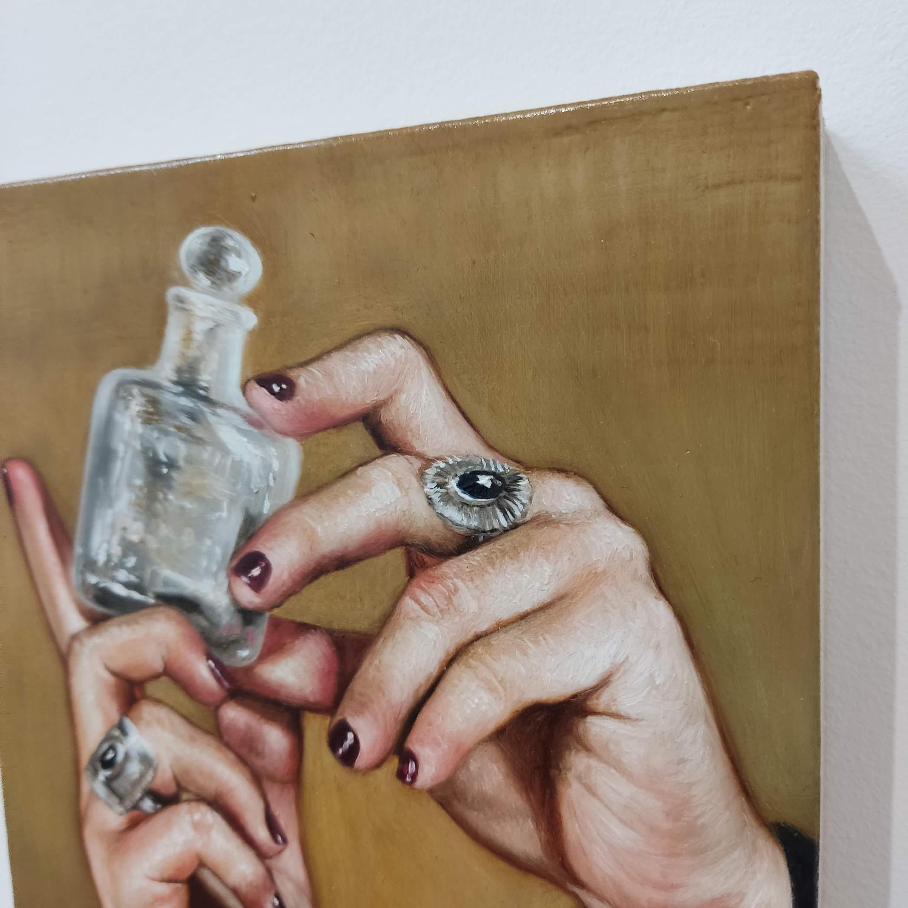 Ricqlès pour une sorcière, Pittura a olio, Figurativo, Realismo contemporaneo in vendita 3