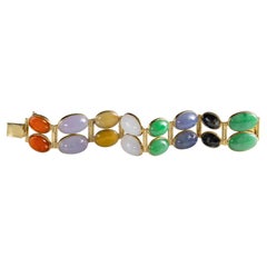 Bracelet en jade certifié non traité « The Finest Jade Colors »