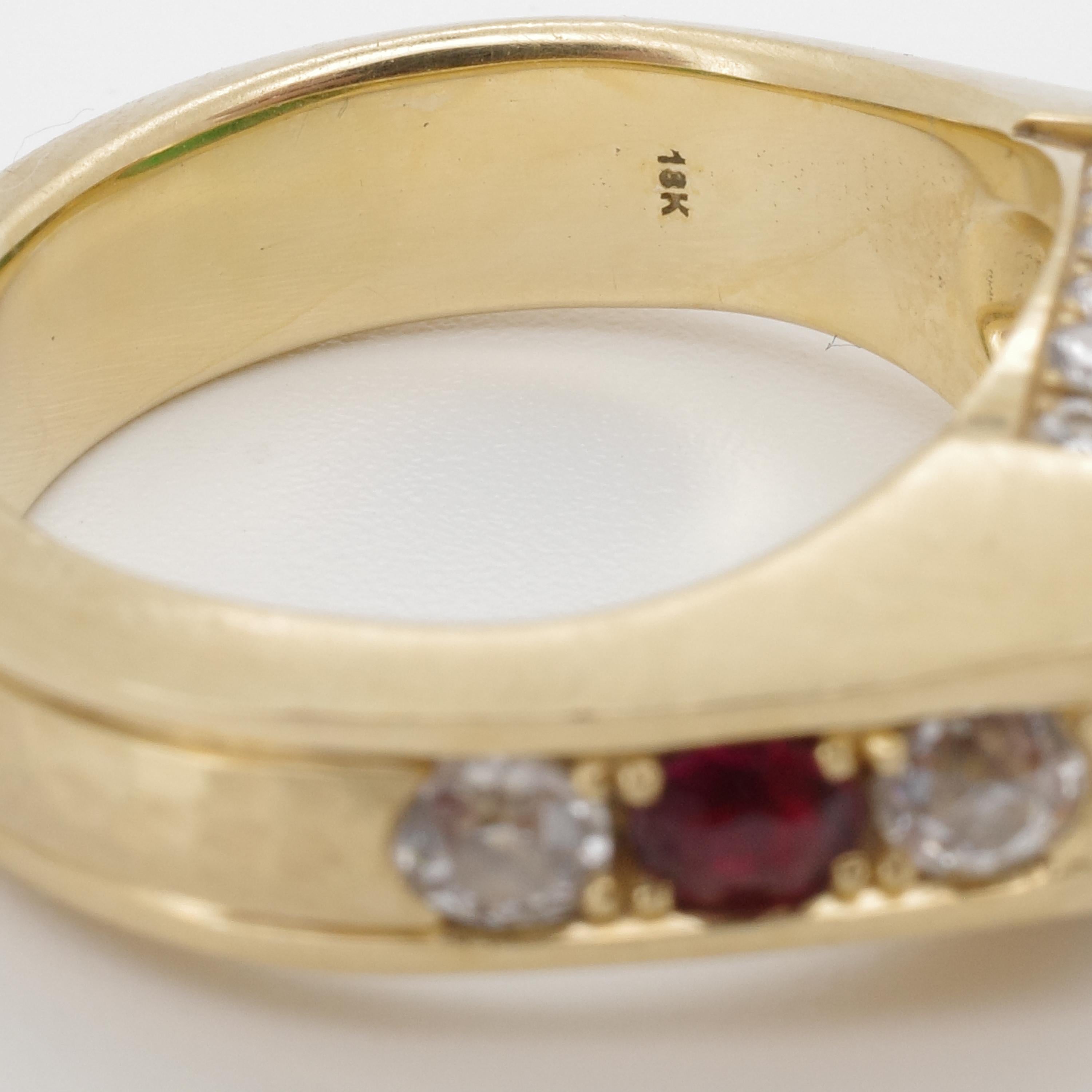 Jadeit Jade-Ring Smaragdgrün, Rubine, Diamanten, 18k, zertifiziert und unbehandelt im Angebot 5