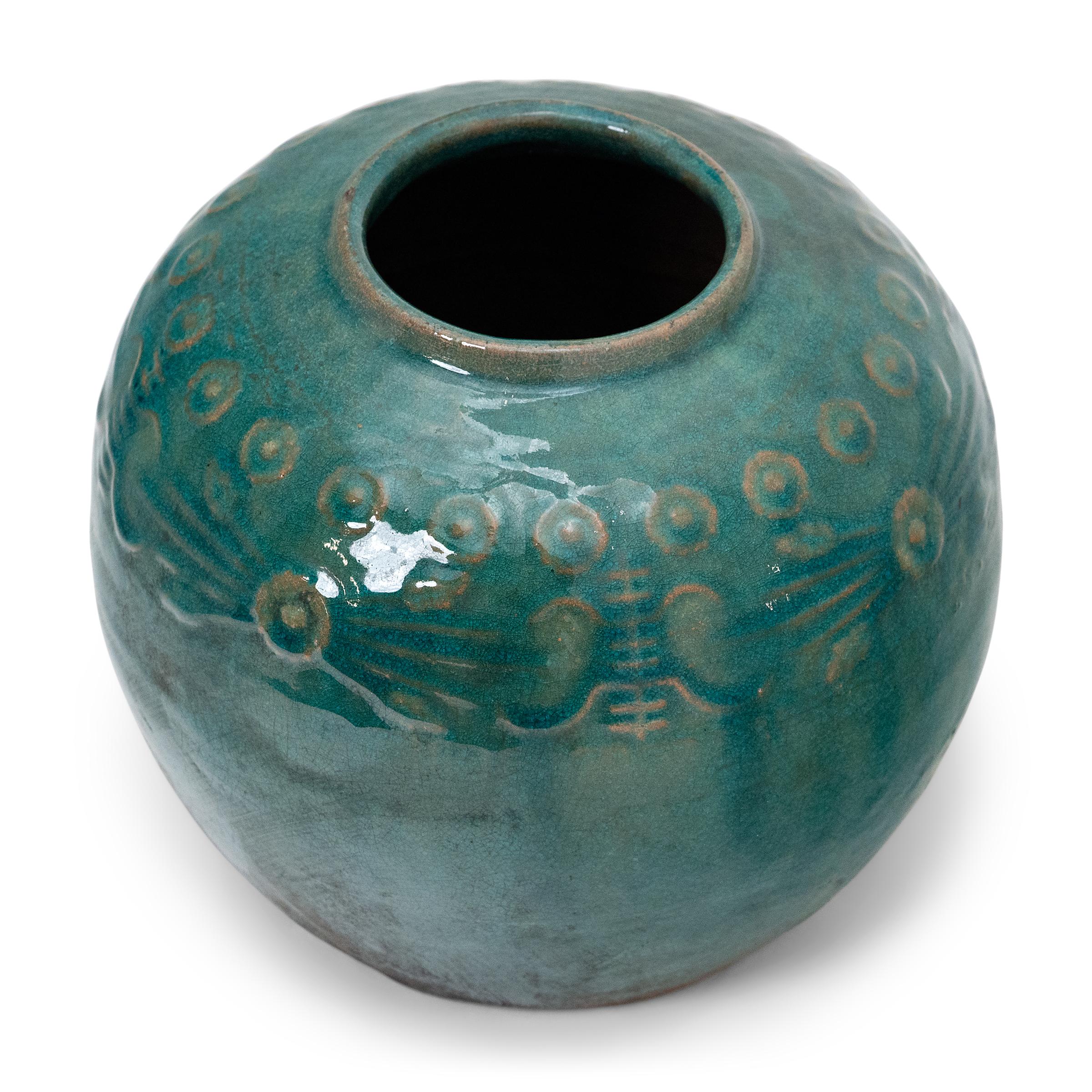 Chinese Export Jade Chinese Salt Jar, c. 1900