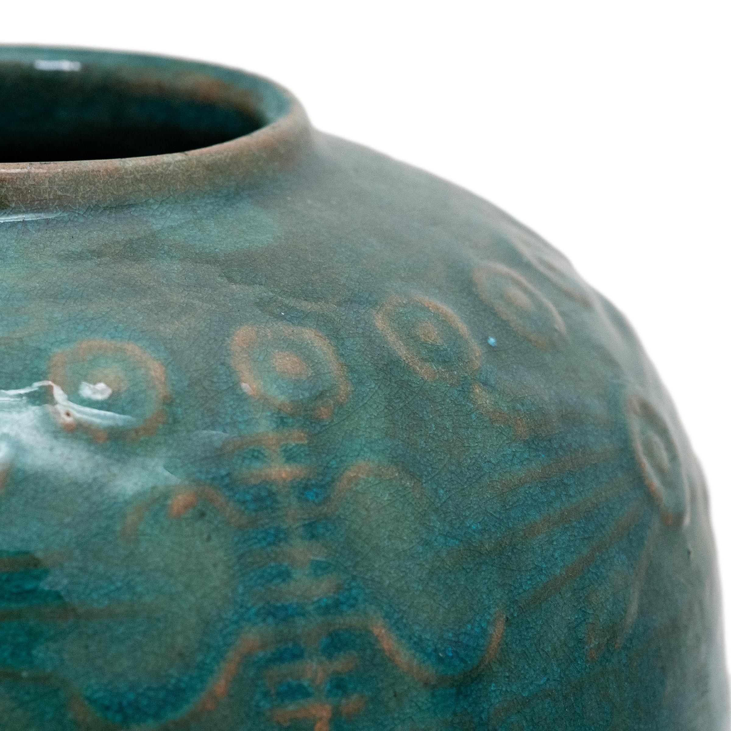 Glazed Jade Chinese Salt Jar, c. 1900